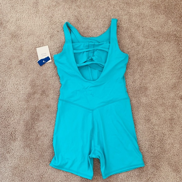 NWT JoyLab Women's Cut-Out Bodysuit unitard Wave Blue - Picture 7 of 7